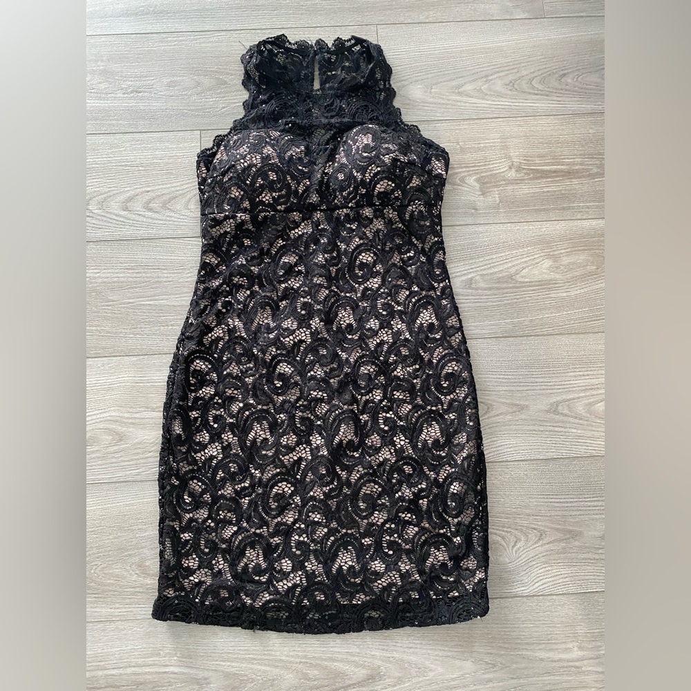 Stunning Sequin Hearts Lace Dress